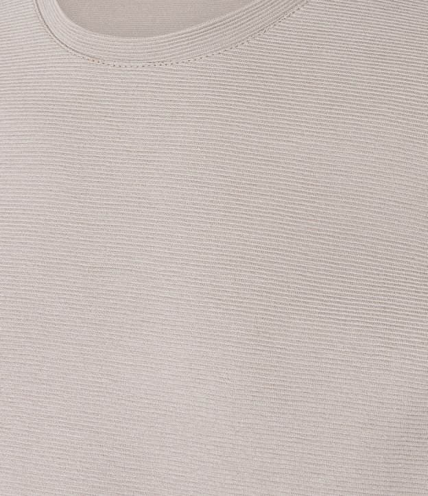Remera Slim en Algodón Acanalada 7