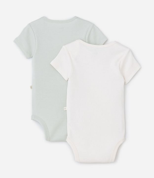 Kit 02 Bodies Infantiles en Suedine Básicos - Talle RN a 12 meses 2