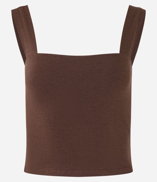 Blusa Musculosa Básica con Escote Cuadrado 6