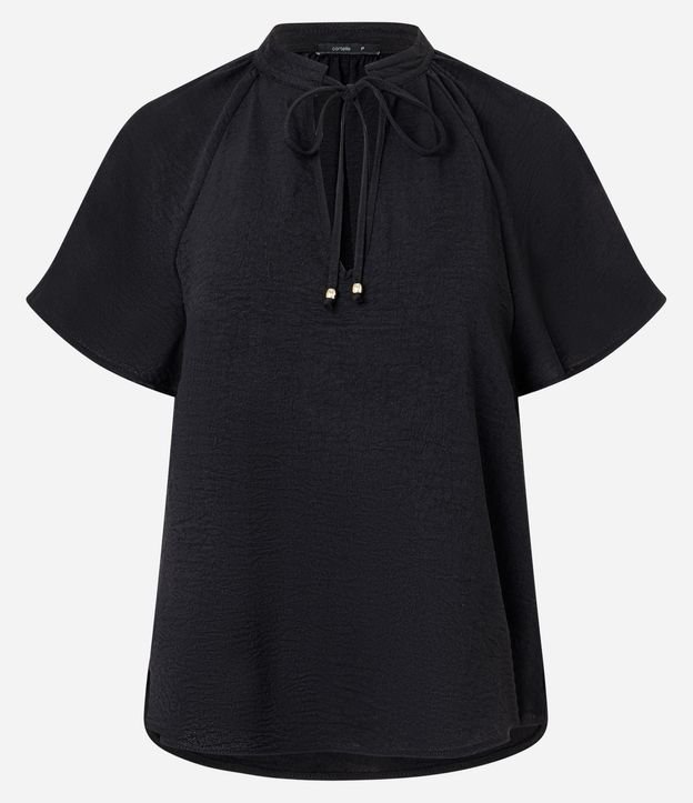 Blusa en Airflow con Lazo en el Cuello y Manga Godê 5