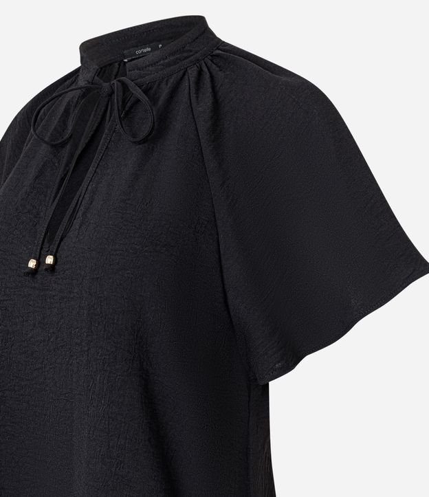 Blusa en Airflow con Lazo en el Cuello y Manga Godê 6