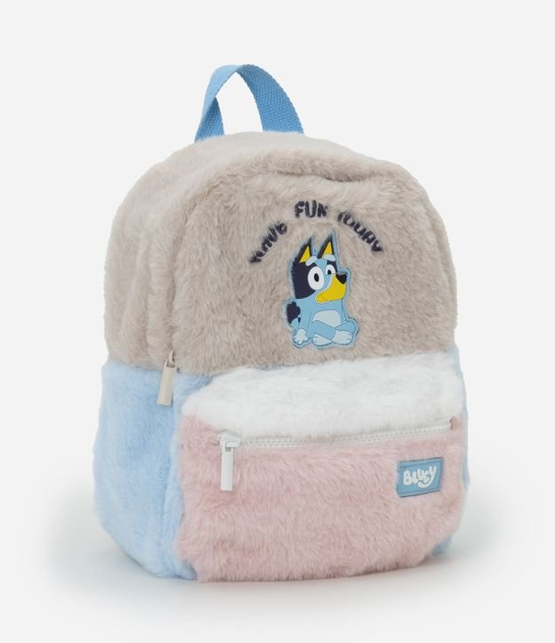 Mochila Infantil Felpuda con Estampa de Bluey – Talle U