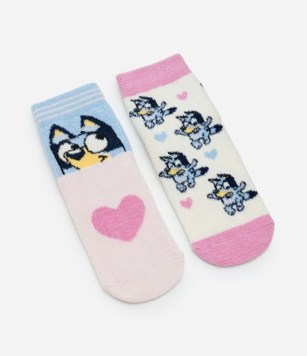 Kit 02 Medias Infantil con Estampa Bluey – Talle 19 a 30