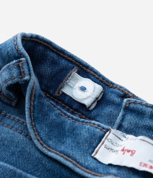Pantalón Skinny Infantil en Jeans - Talle 0 a 18 Meses 6