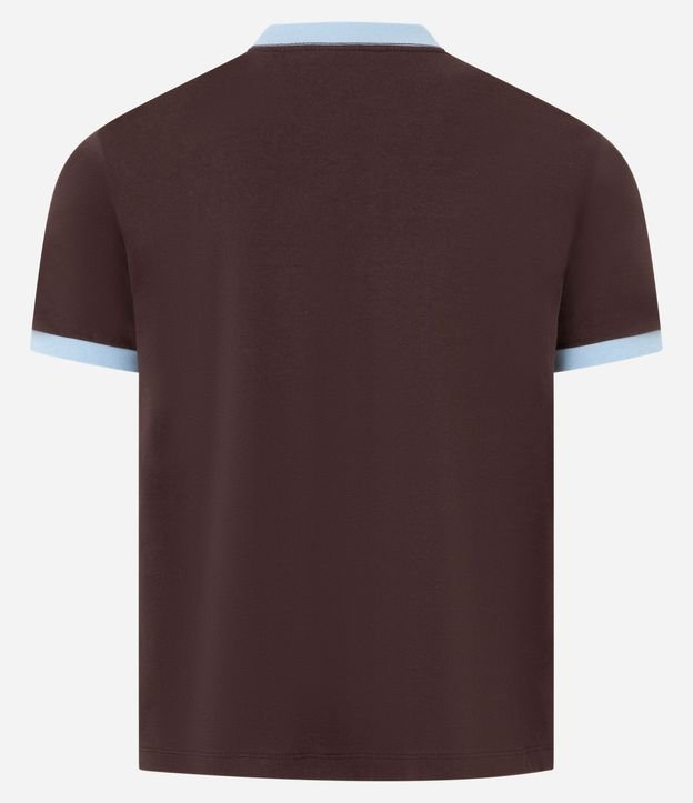 Remera Deportiva Baby Tee con Rib y Estampa Lettering 86 5
