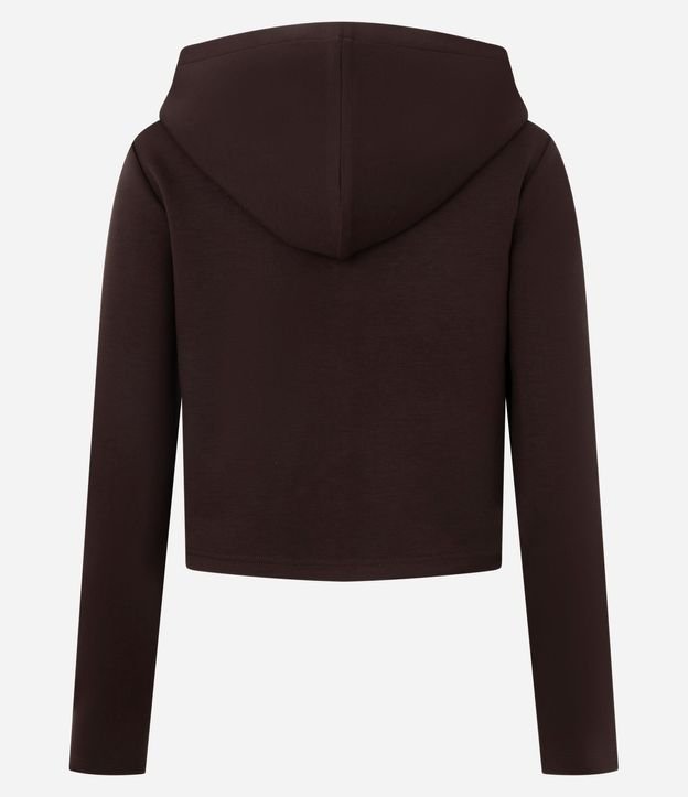 Campera en Modal con Capucha y Cierre en Cremallera 7