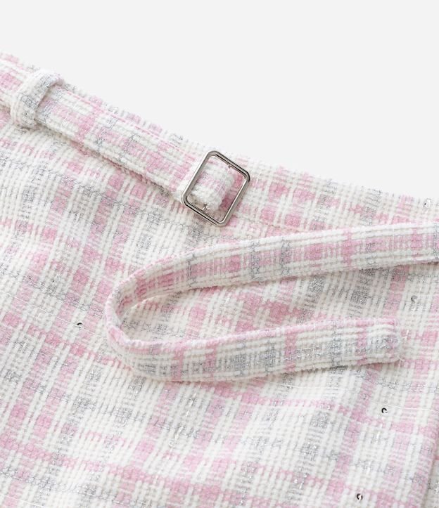 Short Pollera Infantil en Tweed con Cinturón Traspasado – Talle 5 a 14 años 10