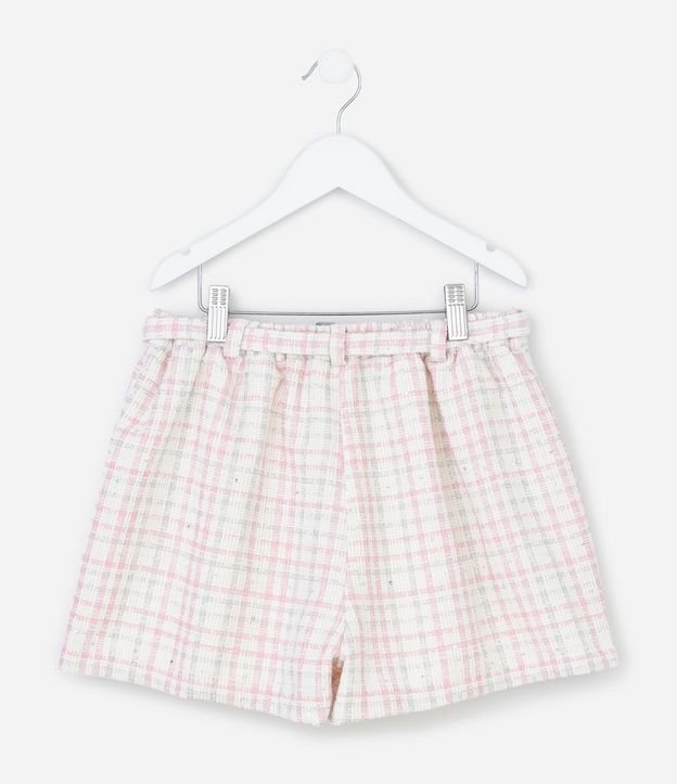 Short Pollera Infantil en Tweed con Cinturón Traspasado – Talle 5 a 14 años 4