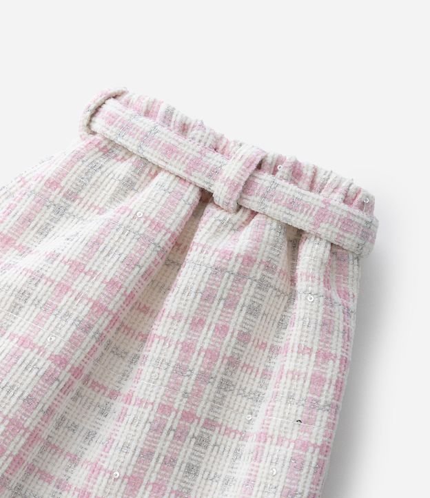Short Pollera Infantil en Tweed con Cinturón Traspasado – Talle 5 a 14 años 6
