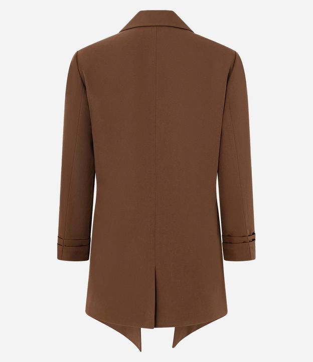 Blazer Oversized Alargado en Sastrería con Pliegues en el Puño 7