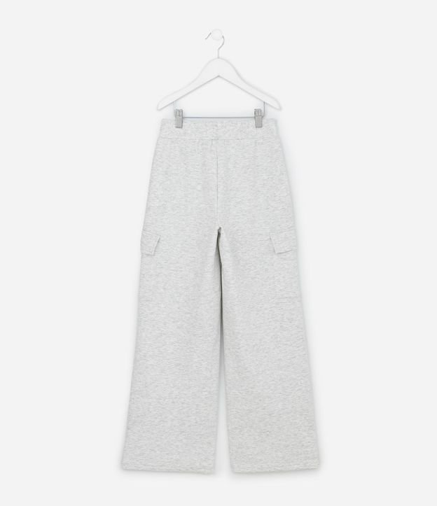 Pantalón Infantil Wide Leg en Algodón con Bolsillos Cargo – Talle 5 a 16 años 3