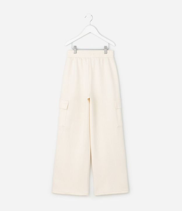 Pantalón Infantil Wide Leg en Algodón con Bolsillos Cargo – Talle 5 a 16 años 3