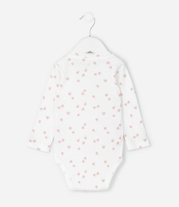 Conjunto Infantil Floral con Body y Pantalón Osito – Talle RN a 18 Meses 4