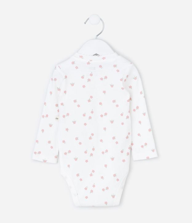 Conjunto Infantil Floral con Body y Pantalón Osito – Talle RN a 18 Meses 3