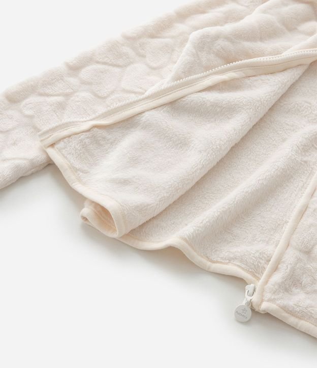 Campera Infantil en Fleece con Capucha y Relieve de Corazones – Talle 5 a 16 años 5