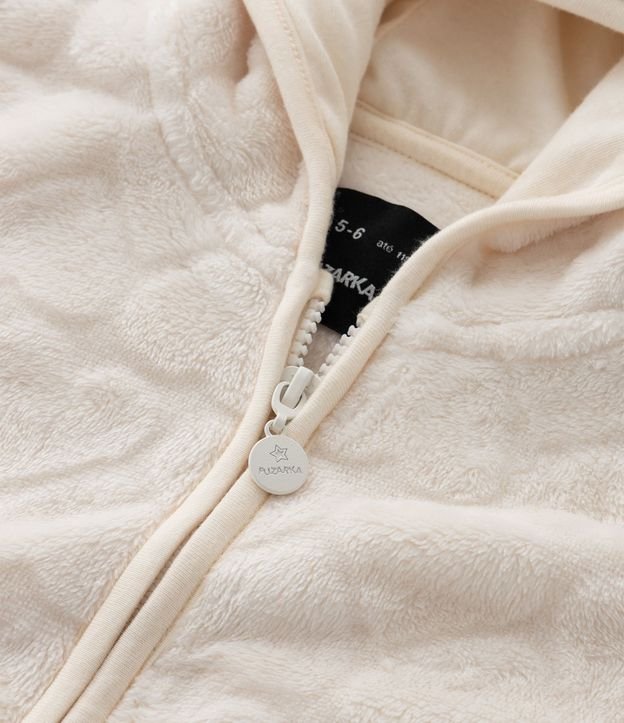 Campera Infantil en Fleece con Capucha y Relieve de Corazones – Talle 5 a 16 años 6