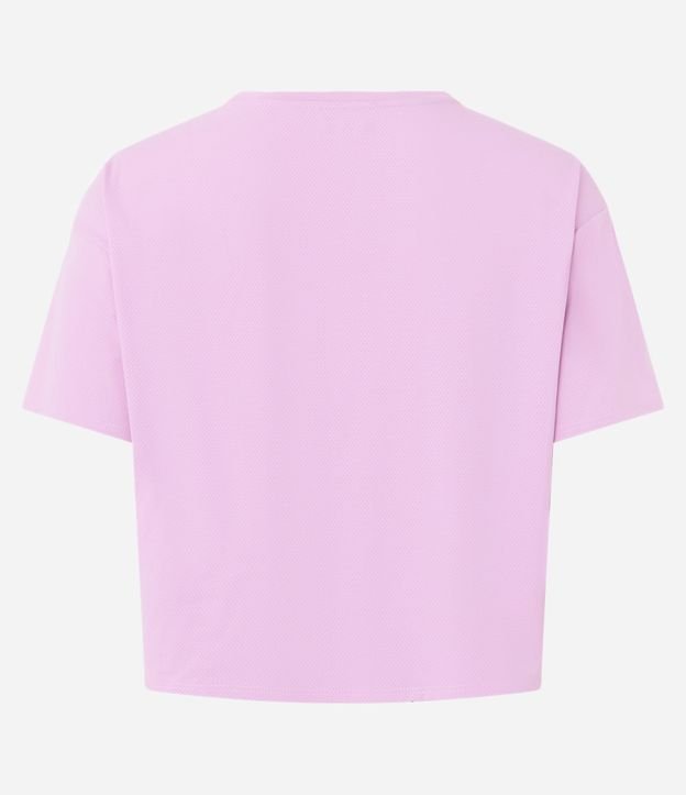 Remera Crpped Oversized Deportiva con Tecnologia Dry y Estampado 87 7