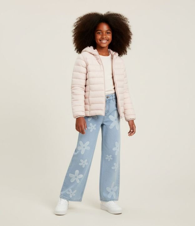 Campera Infantil Puffer en Microfibra con Capucha – Talle 5 a 16 años 1