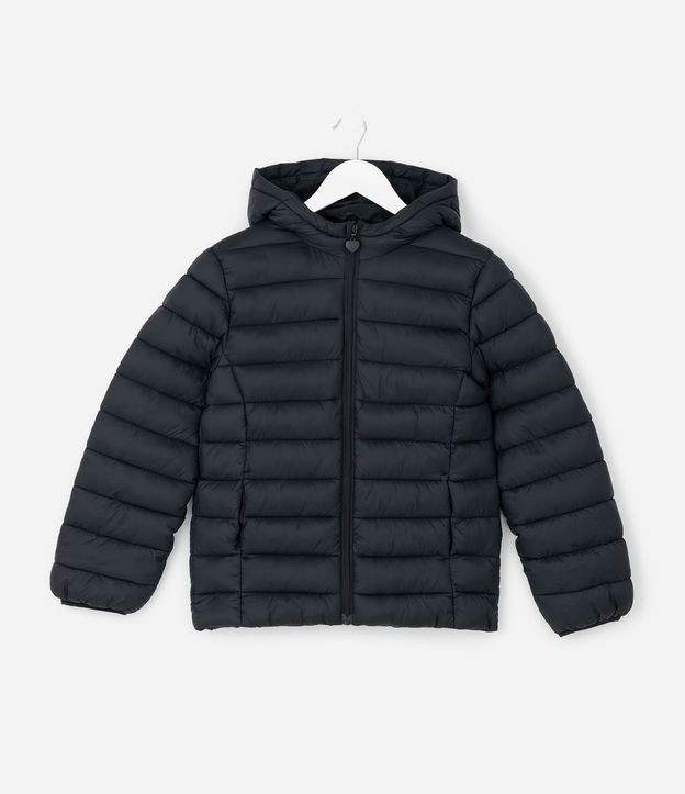 Campera Infantil Puffer en Microfibra con Capucha – Talle 5 a 16 años 2