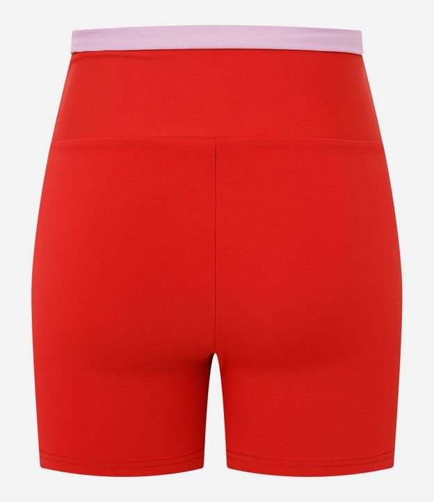 Bermuda Crossfiteira Deportiva en Microfibra con Cintura Contrastante 7