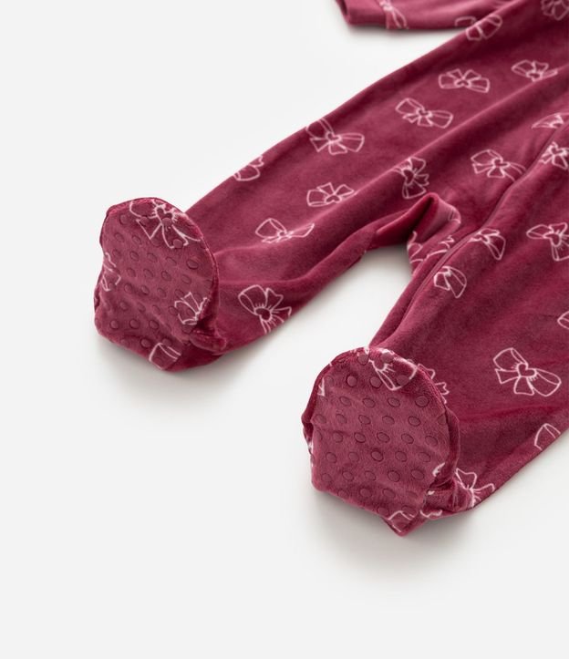 Mono Infantil en Plush con Estampa de Lazos - Talle 0 a 18 meses 7