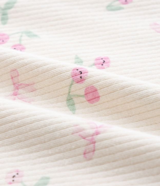 Mono Infantil Manga Larga con Estampa de Cereza – Talle 0 a 18 Meses 5