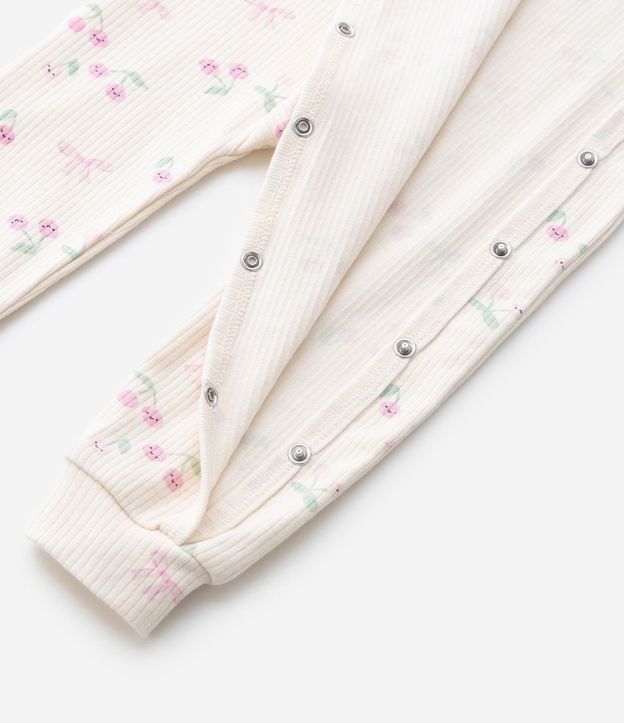 Mono Infantil Manga Larga con Estampa de Cereza – Talle 0 a 18 Meses 8