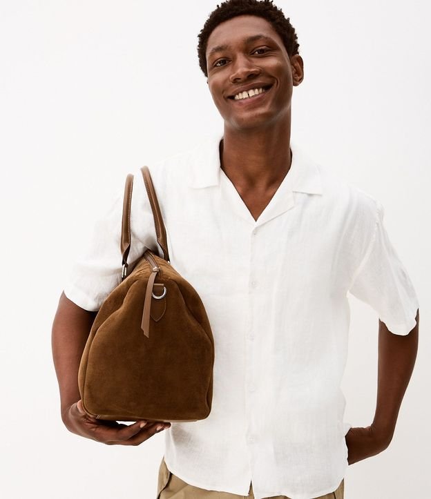 Camisa Boxy en Puro Lino con Cuello Bowling 1