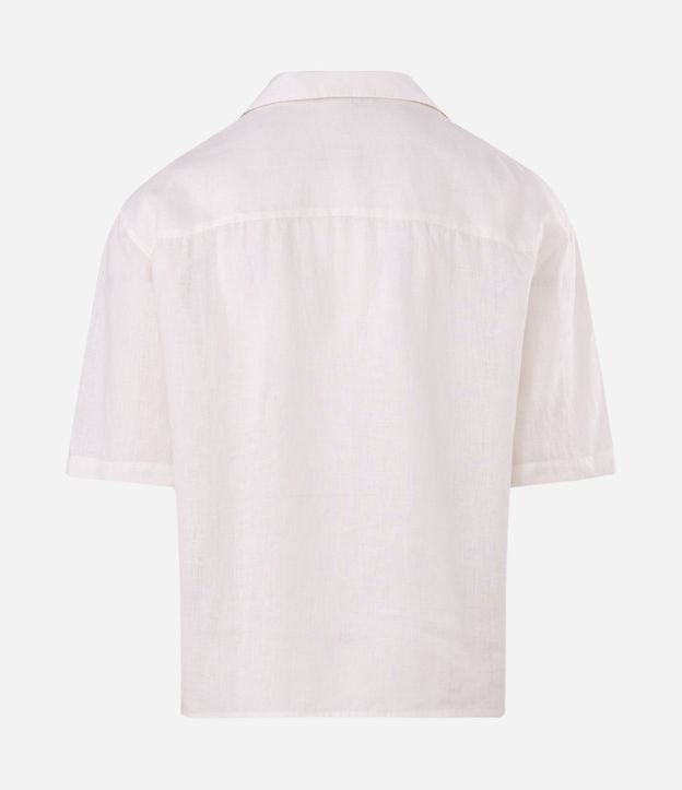 Camisa Boxy en Puro Lino con Cuello Bowling 10