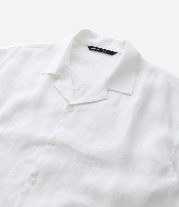 Camisa Boxy en Puro Lino con Cuello Bowling 11