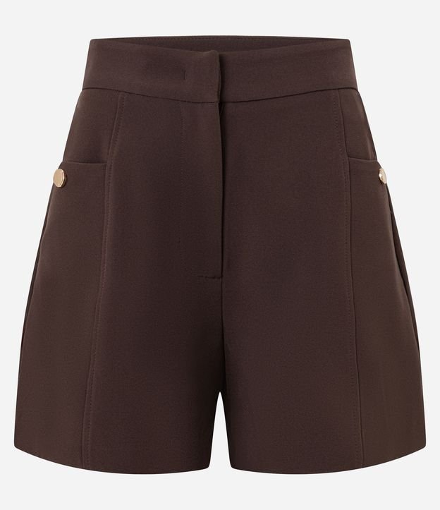 Short Sastre Cintura Alta con Bolsillos Laterales 4