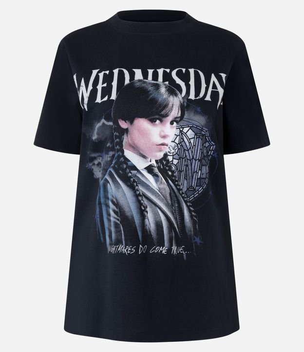 Remera en Algodón con Estampa Wednesday 4
