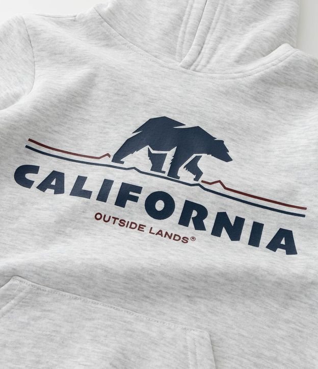 Saco Infantil en Algodón con Capucha y Estampa California - Talle 5 A 14 años 9