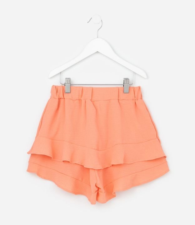 Pollera Infantil corta en Airflow con Volados - Talle 7 a 14 años 3