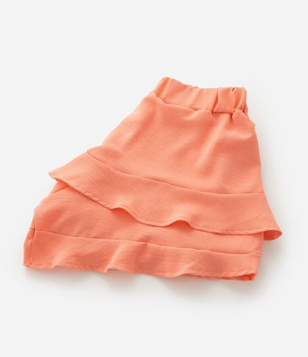 Pollera Infantil corta en Airflow con Volados - Talle 7 a 14 años 6