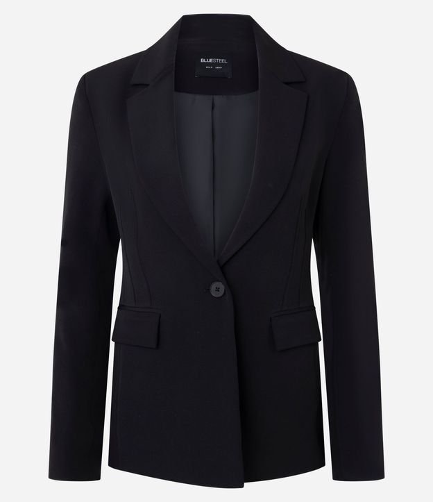 Blazer Acinturado en Sastre con Bolsillos 4