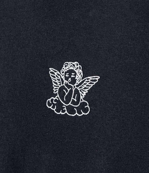 Remera Baby Tee en Algodón con Mini Icono de Ángel 5