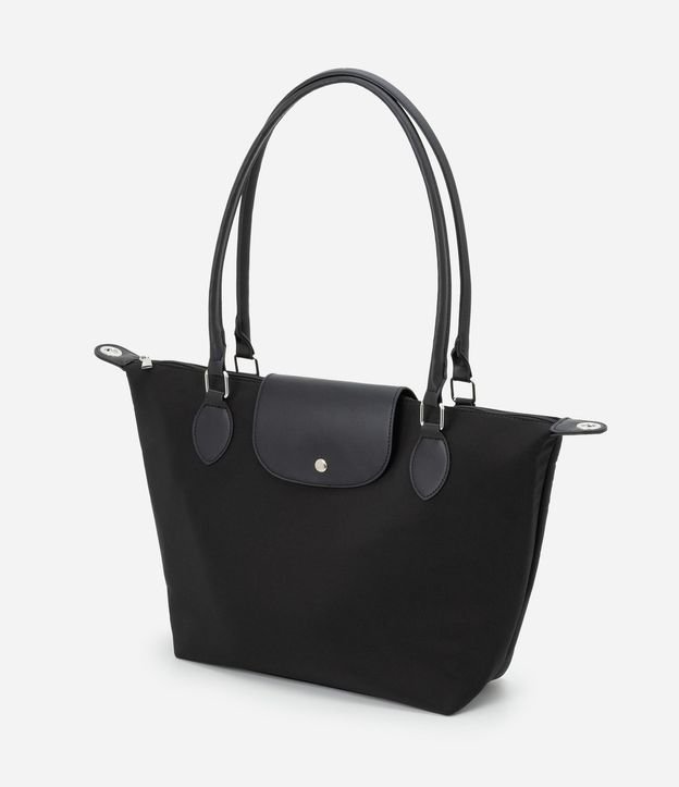 Cartera Grande con Cremallera Solapa y Asa Doble 5