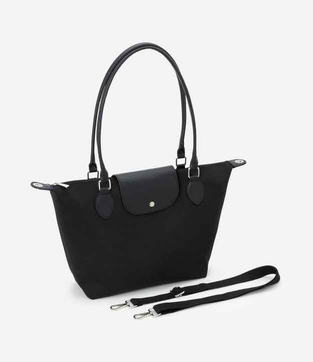 Cartera Grande con Cremallera Solapa y Asa Doble 8