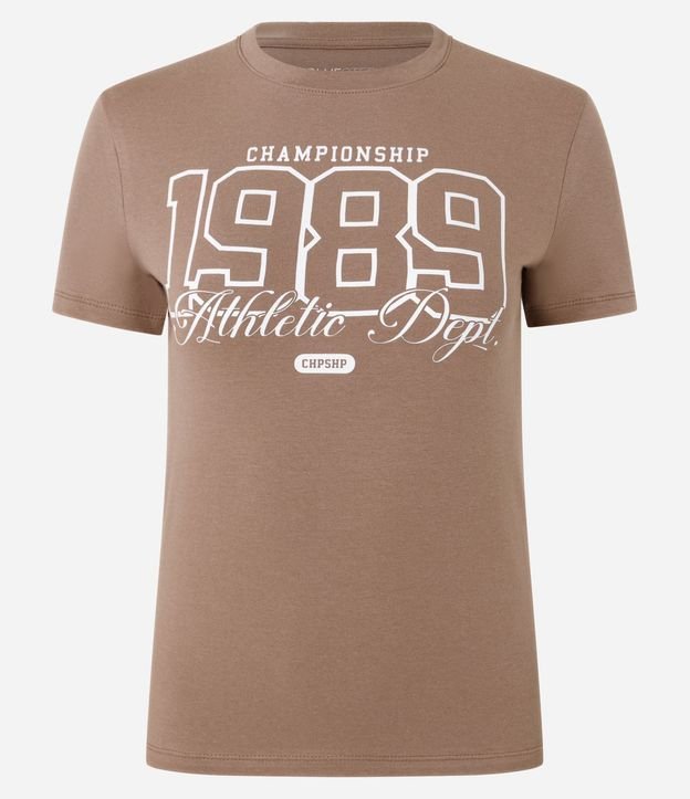 Remera New T-shirt en Algodón con Estampa Lettering 1998 4