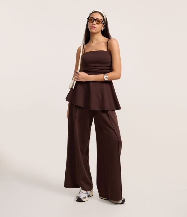 Blusa Peplum en Modal con Breteles Finos 2
