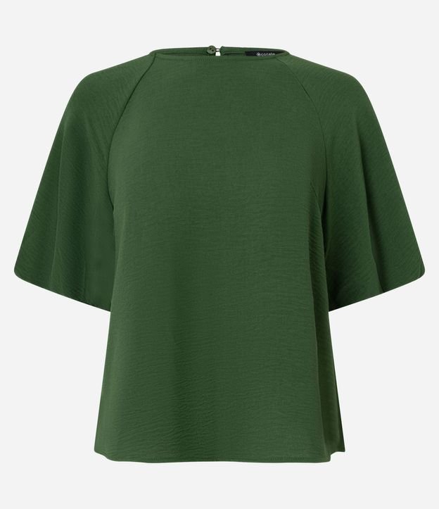 Blusa Manga Corta con Cierre por Botón