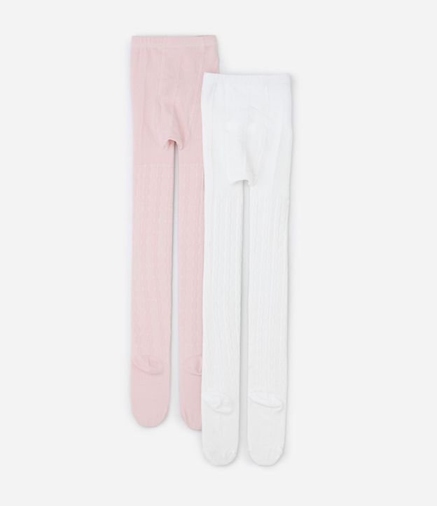 Kit 02 Medias Panti Infantiles Texturizadas en Algodón – Talle PP a G 2