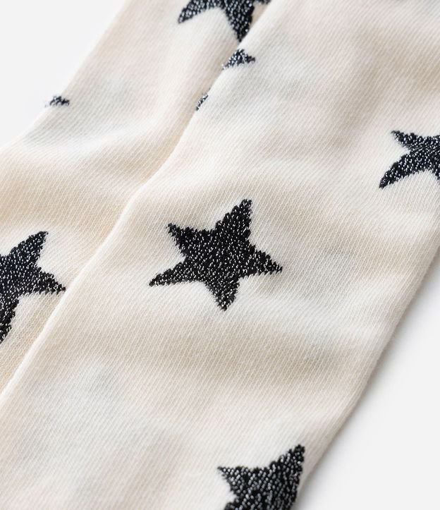 Media Can Can Infantil con Estampa de Estrellas y Efecto Cintilante – Talle P a G 3
