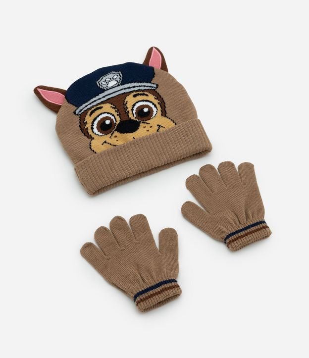 Kit 02 Infantil Gorro y Guantes Chase Paw Patrol – Talle U
