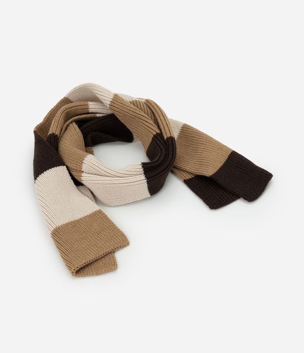 Bufanda Infantil con Rayas en Bloque de Color – Talle U 1