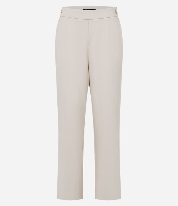 Pantalón Recto en Sastrería con Cremallera Lateral 6