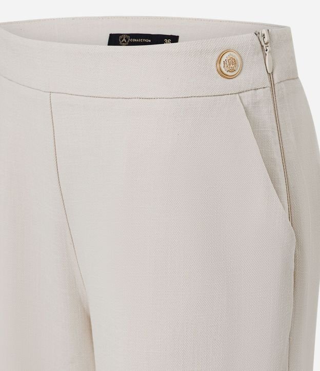 Pantalón Recto en Sastrería con Cremallera Lateral 7