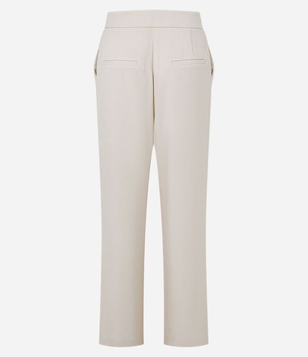 Pantalón Recto en Sastrería con Cremallera Lateral 8
