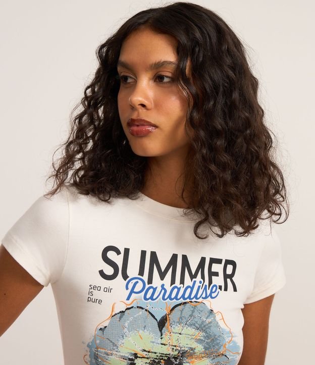 Remera New T-shirt con Estampa Summer Paradise 3